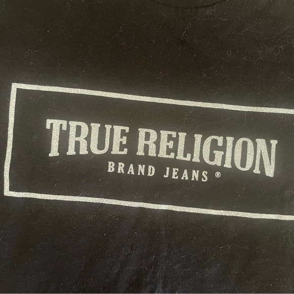 True Religion women’s black tee - Picture 3 of 4